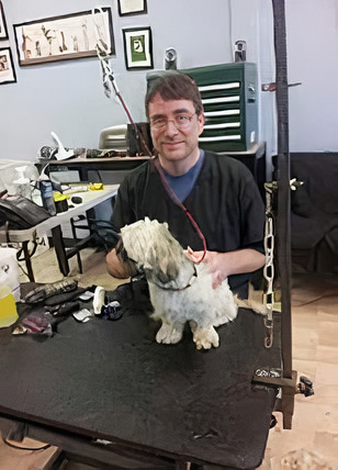 veterinarian wearing eyeglasses